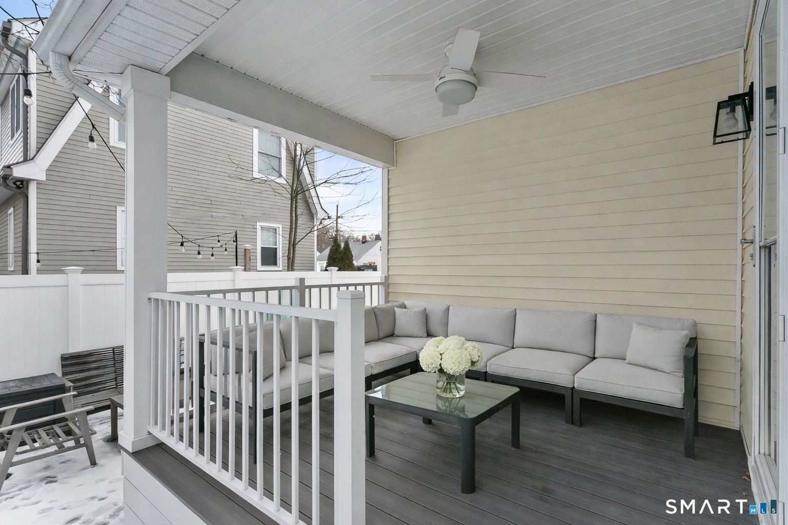 121 Alden Street Fairfield, CT 06824 - Photo 29 of 29 a view of a porch with furniture and a window