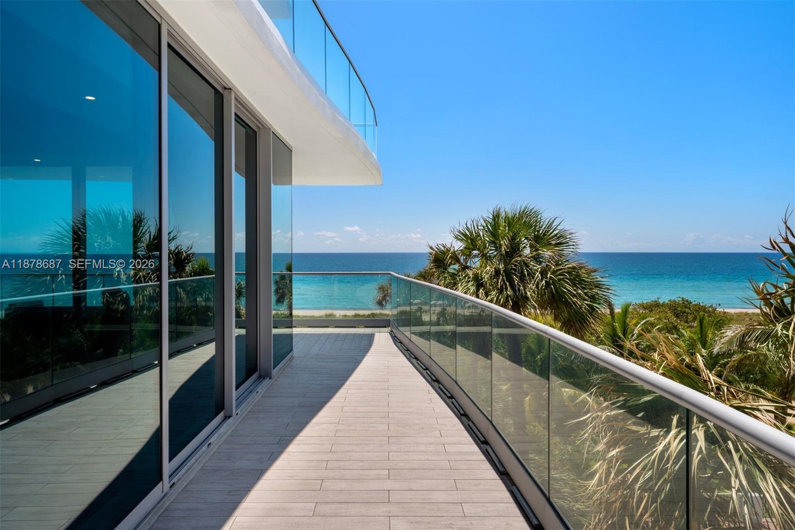 9349 Collins Avenue, Unit 406 Surfside, FL 33154 - Photo 5 of 48 a view of balcony with workspace