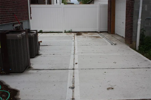 a view of a brick wall