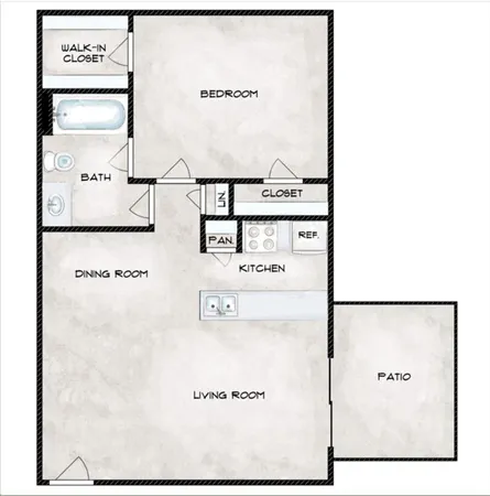 $1,050 | 801 South Allen-Genoa Road, Unit 112, South Houston, TX 77587