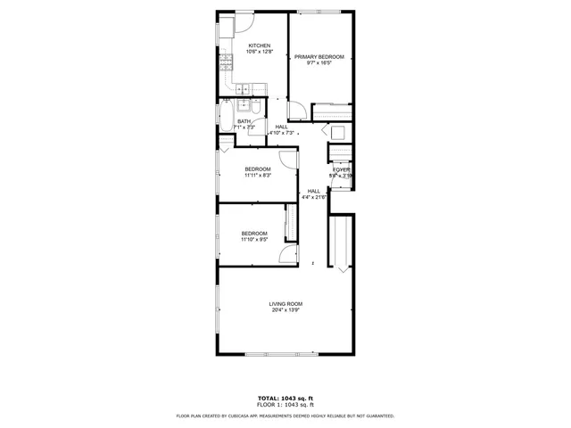 a picture of a bench in front of building