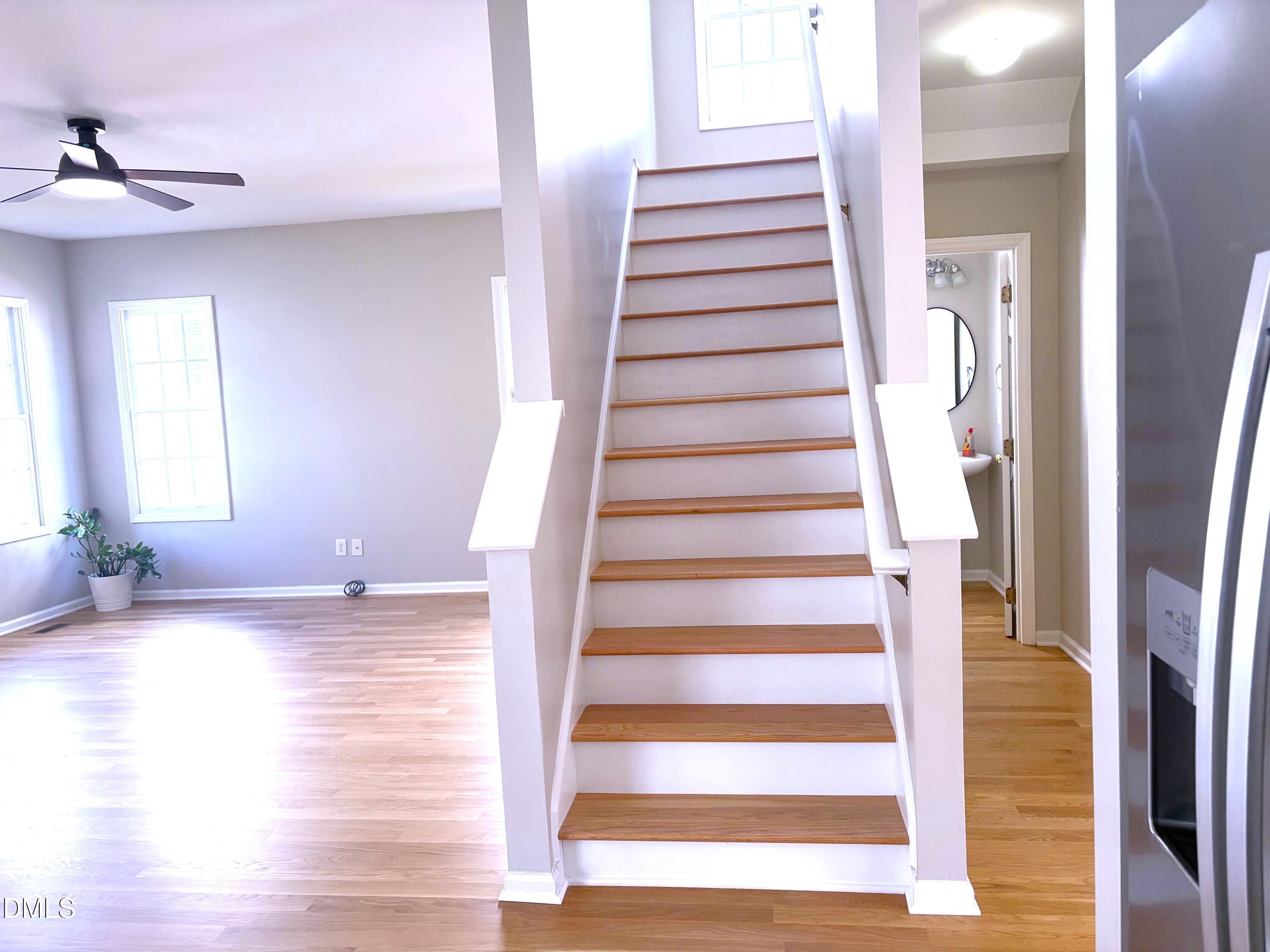 115 Chancellors Ridge Drive Durham, NC 27713 - Photo 18 of 57 a view of an entryway with wooden floor and door