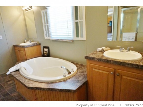 2972 Underwood Road Carthage, NC 28327 - Photo 14 of 24 a bathroom with a sink and a mirror