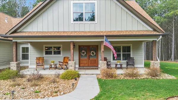 a house view with a outdoor space