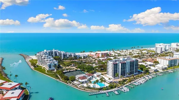 a view of a lake with a city