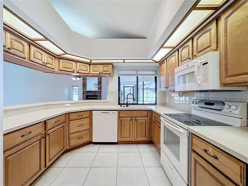 2414 Buckhorn Run Drive Valrico, FL 33596 - Photo 17 of 50 a kitchen with stainless steel appliances granite countertop a sink and cabinets