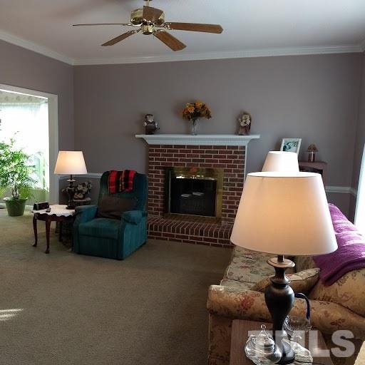 4404 Liverpool Lane Raleigh, NC 27604 - Photo 3 of 18 a living room with furniture and a fireplace