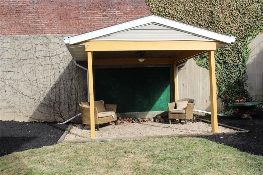 184 Richbarn Road Pittsburgh, PA 15212 - Photo 16 of 16 Freshly landscaped private level backyard with pavilion.