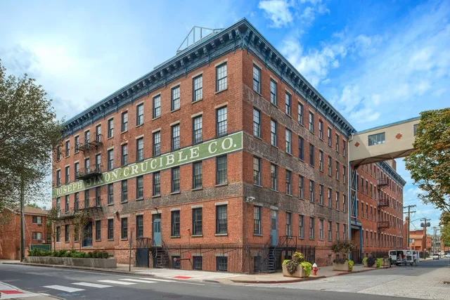 a front view of a building