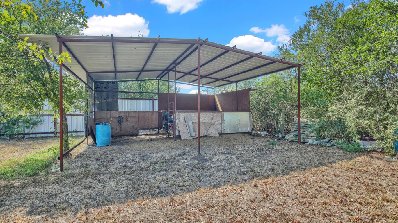 120 Rio Vista Ranch Road Dale, TX 78616 - Photo 19 of 22 a view of a backyard with wooden fence