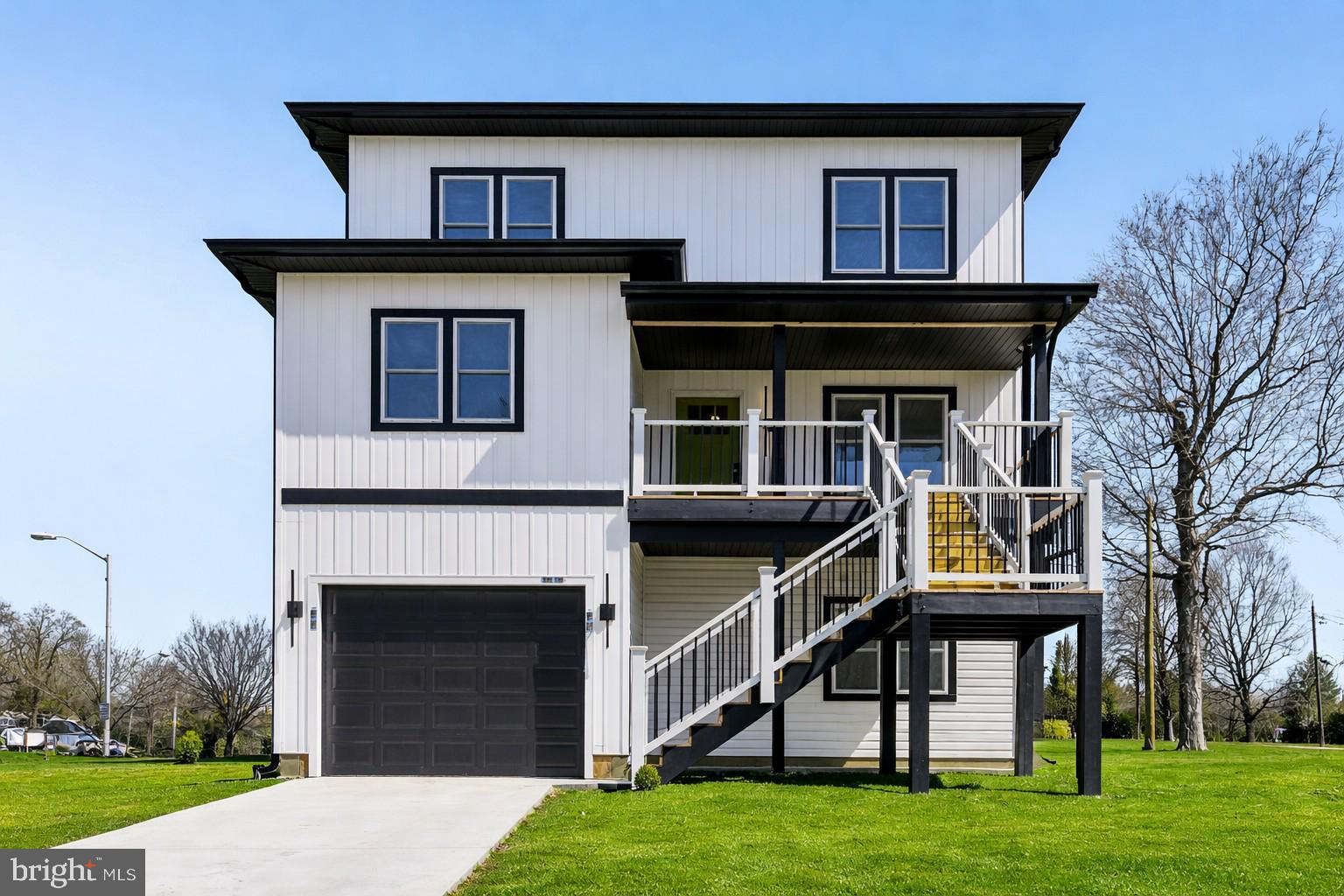 a house view with a garden space