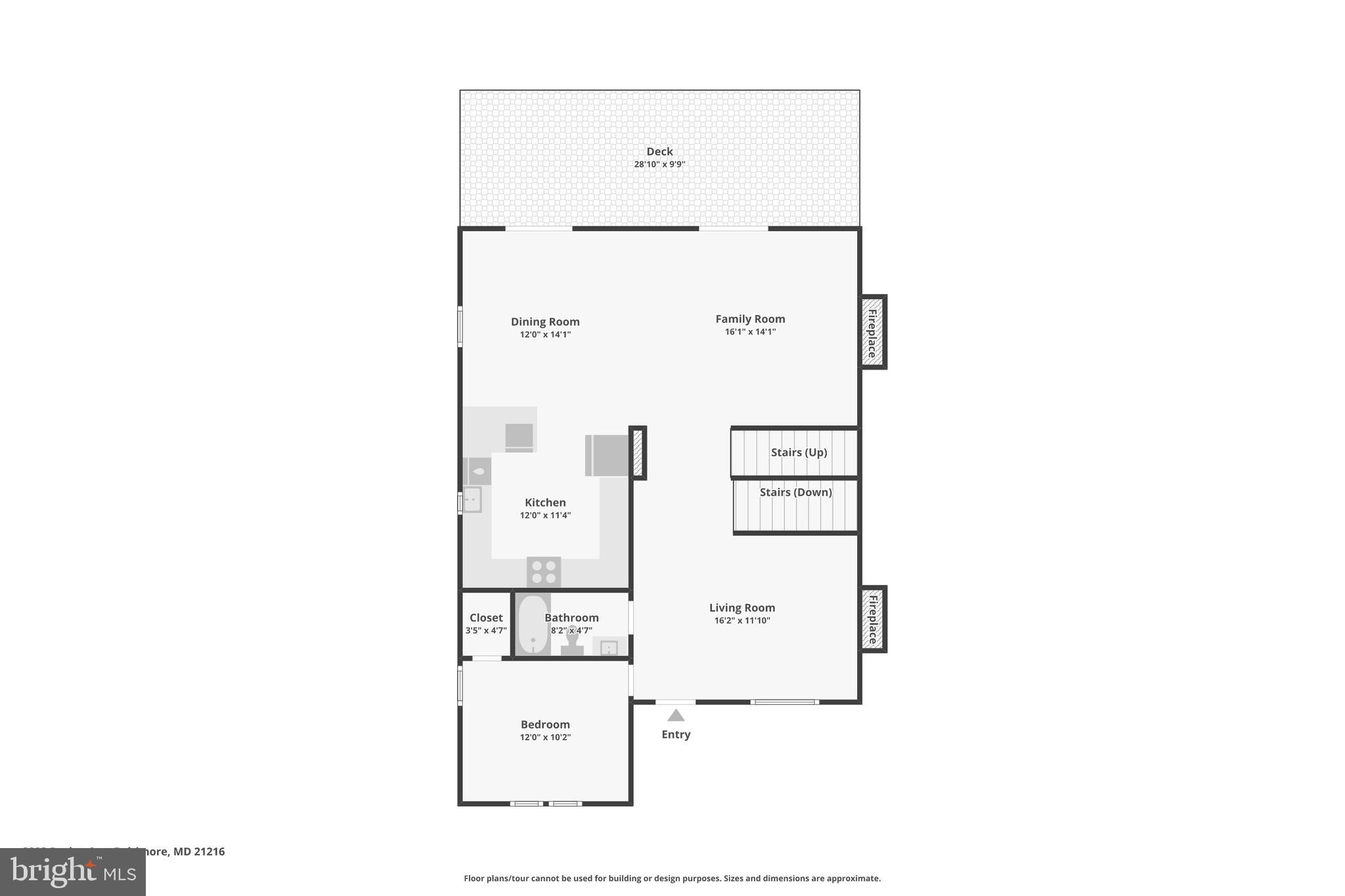 2223 Roslyn Avenue Baltimore, MD 21216 - Photo 29 of 32 a picture of floor plan