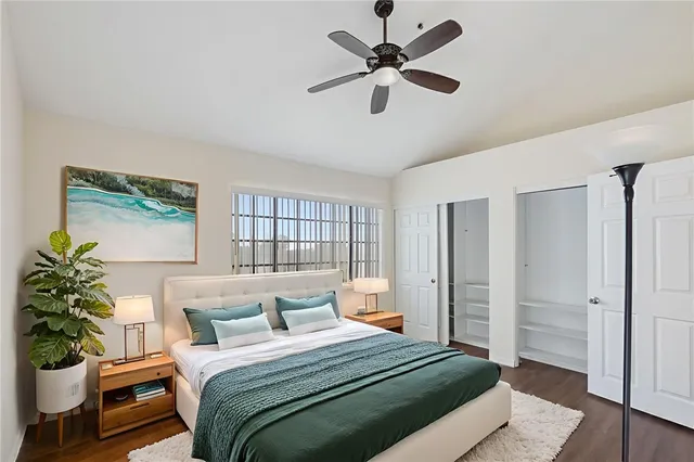 a kitchen with granite countertop stainless steel appliances a refrigerator and a sink