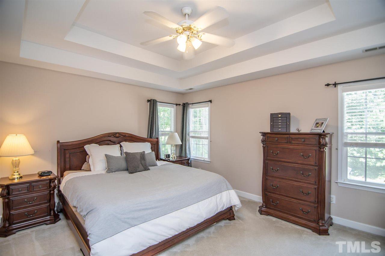 1906 Patterson Grove Road Apex, NC 27502 - Photo 11 of 27 Master Bedroom with Tray Ceiling