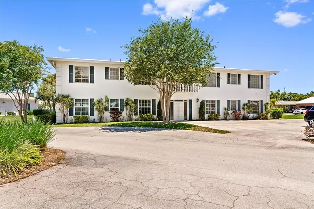 a view of a city and a building in the background