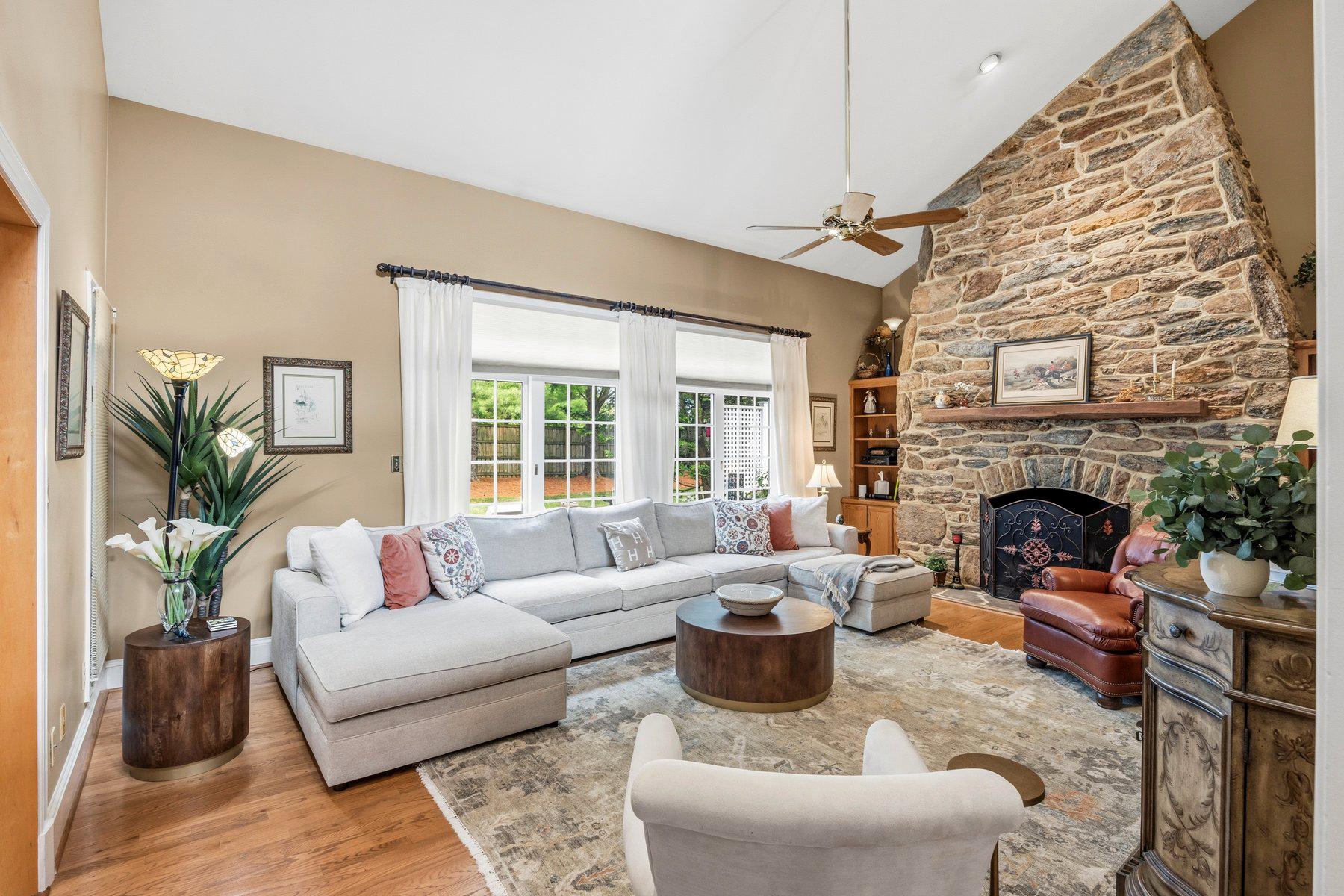 3625 Stansbury Mill Road Phoenix, MD 21131 - Photo 18 of 64 Family room with stone gas (propane) fireplace
