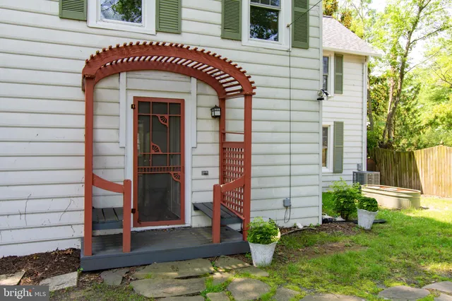 a view of front door of house