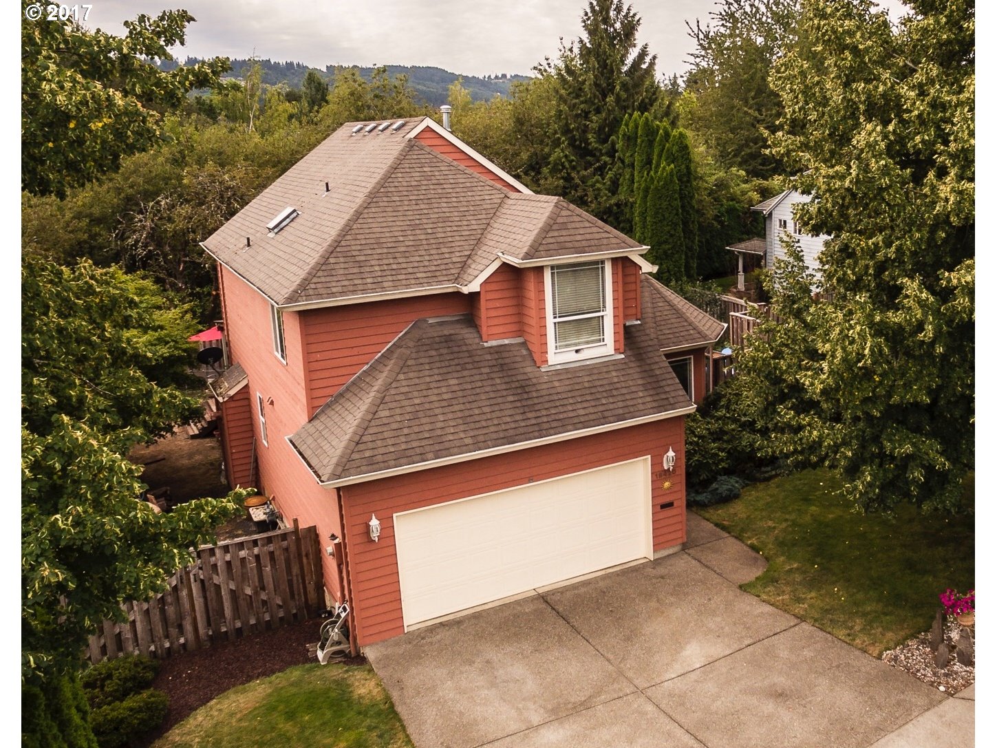 18420 Southwest Colfelt Lane Sherwood, OR 97140 - Photo 32 of 32 a aerial view of a house with a yard
