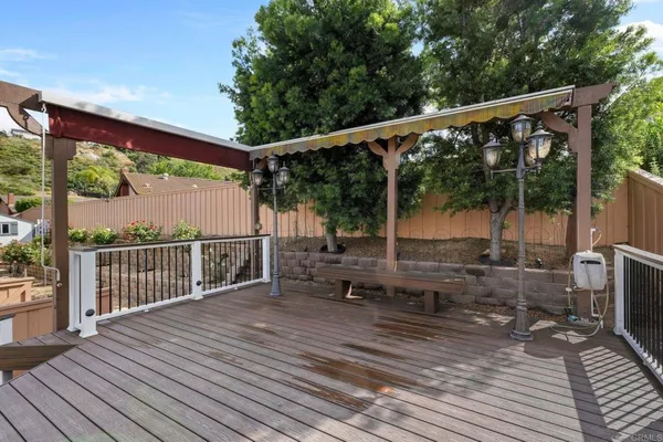 a view of outdoor space with seating