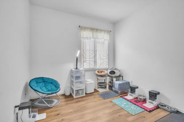 a room with furniture and a chair