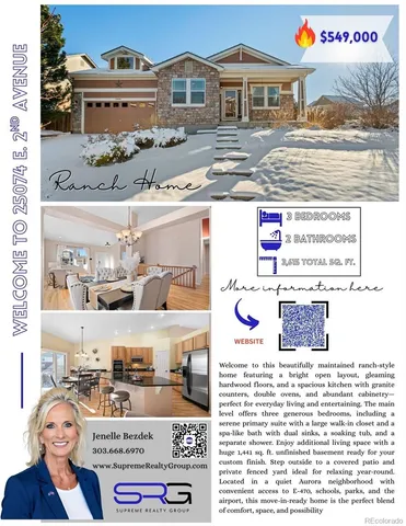 $549,000 | 25074 East 2nd Avenue, Aurora, CO 80018