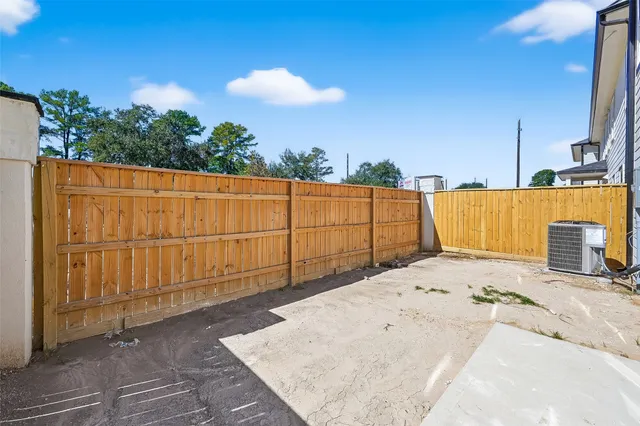 a backyard of a house