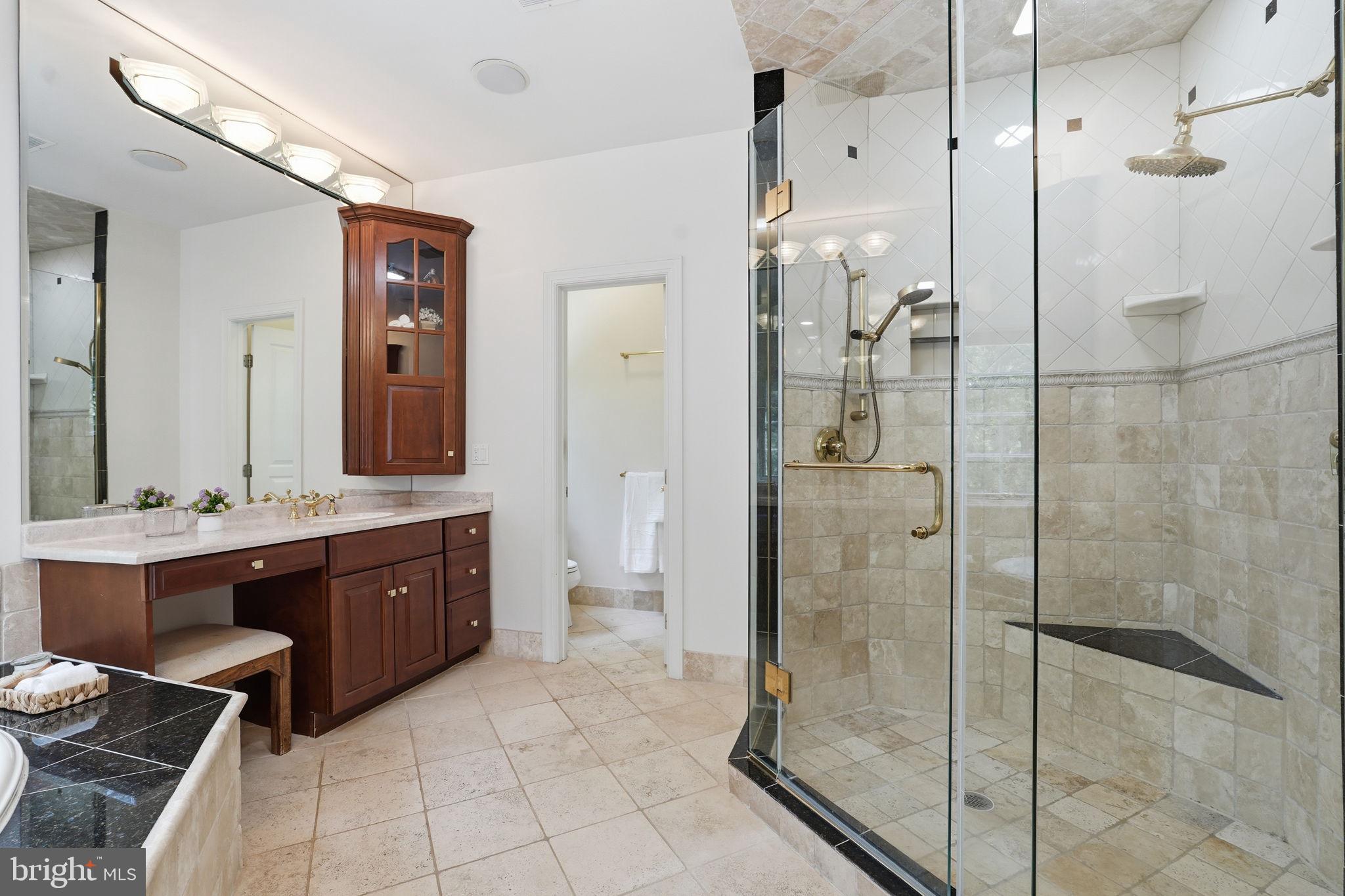 11640 Piney Spring Lane Potomac, MD 20854 - Photo 21 of 38 Upper Primary Bathroom with Separate Shower