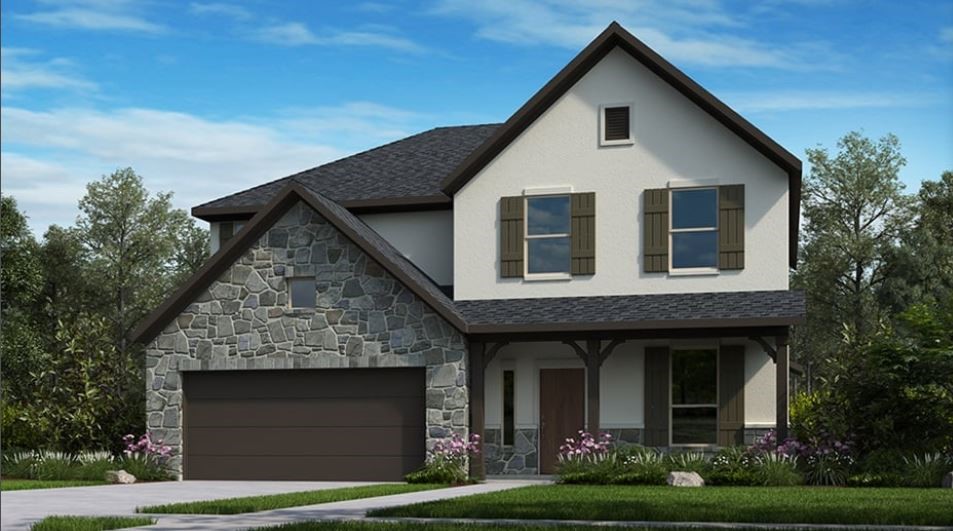 2021 Varese Path Leander, TX 78641 - Photo 1 of 1 a view of a house with yard and garage