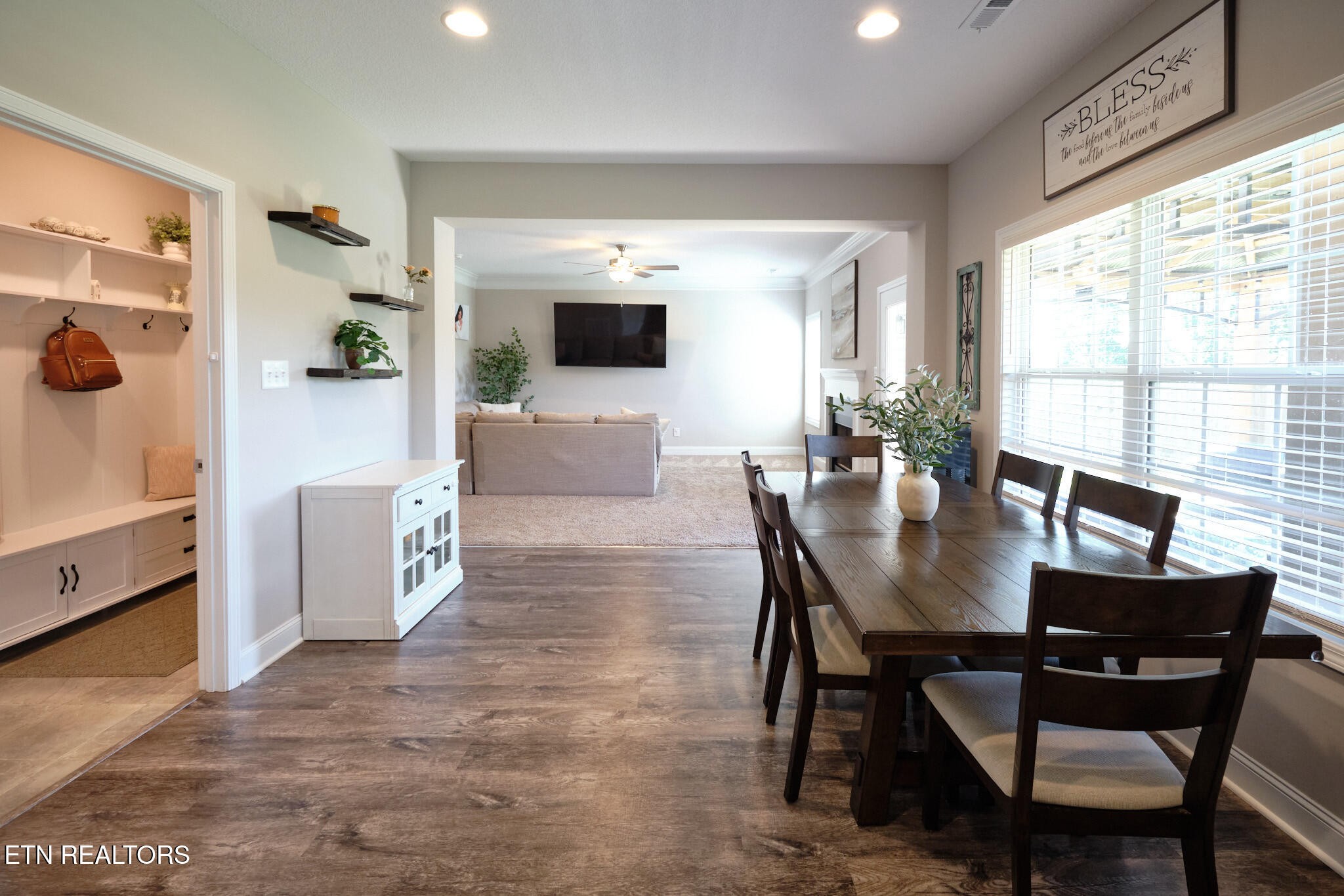 8155 Zenith Lane Powell, TN 37849 - Photo 14 of 45 a view of a dining room with furniture and a window