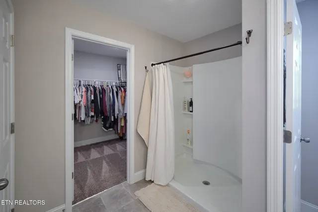 a view of a walk in closet