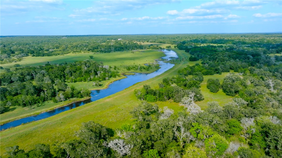 a view of a lush green space with sea