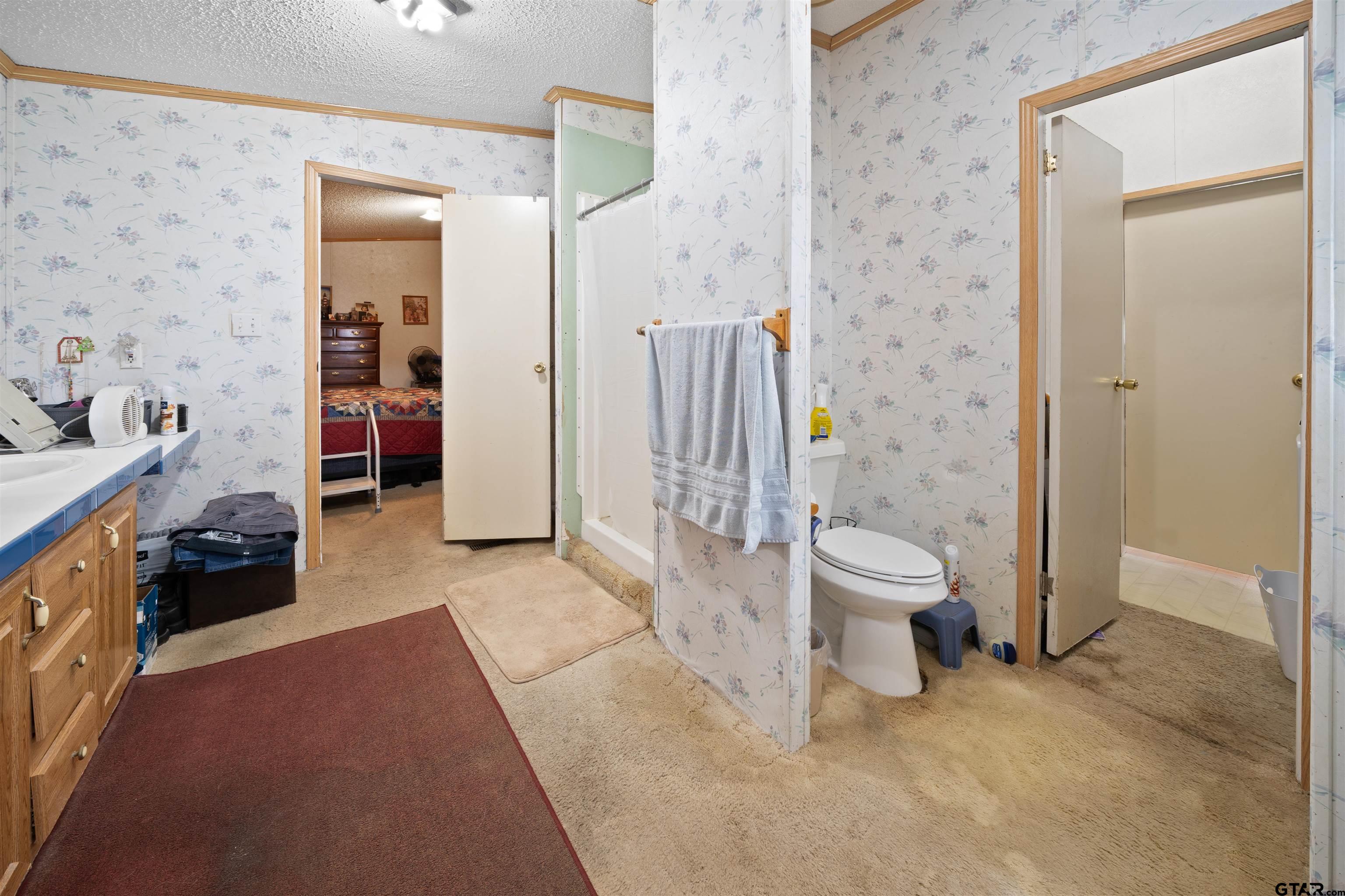 2425 Thompson Lane Tyler, TX 75704 - Photo 21 of 27 a bathroom with a toilet sink and shower