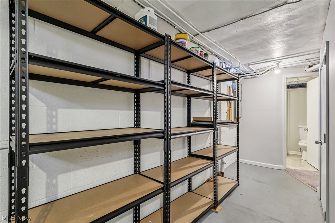 3717 Winchell Road Beachwood, OH 44122 - Photo 38 of 48 Storage shelves in basement