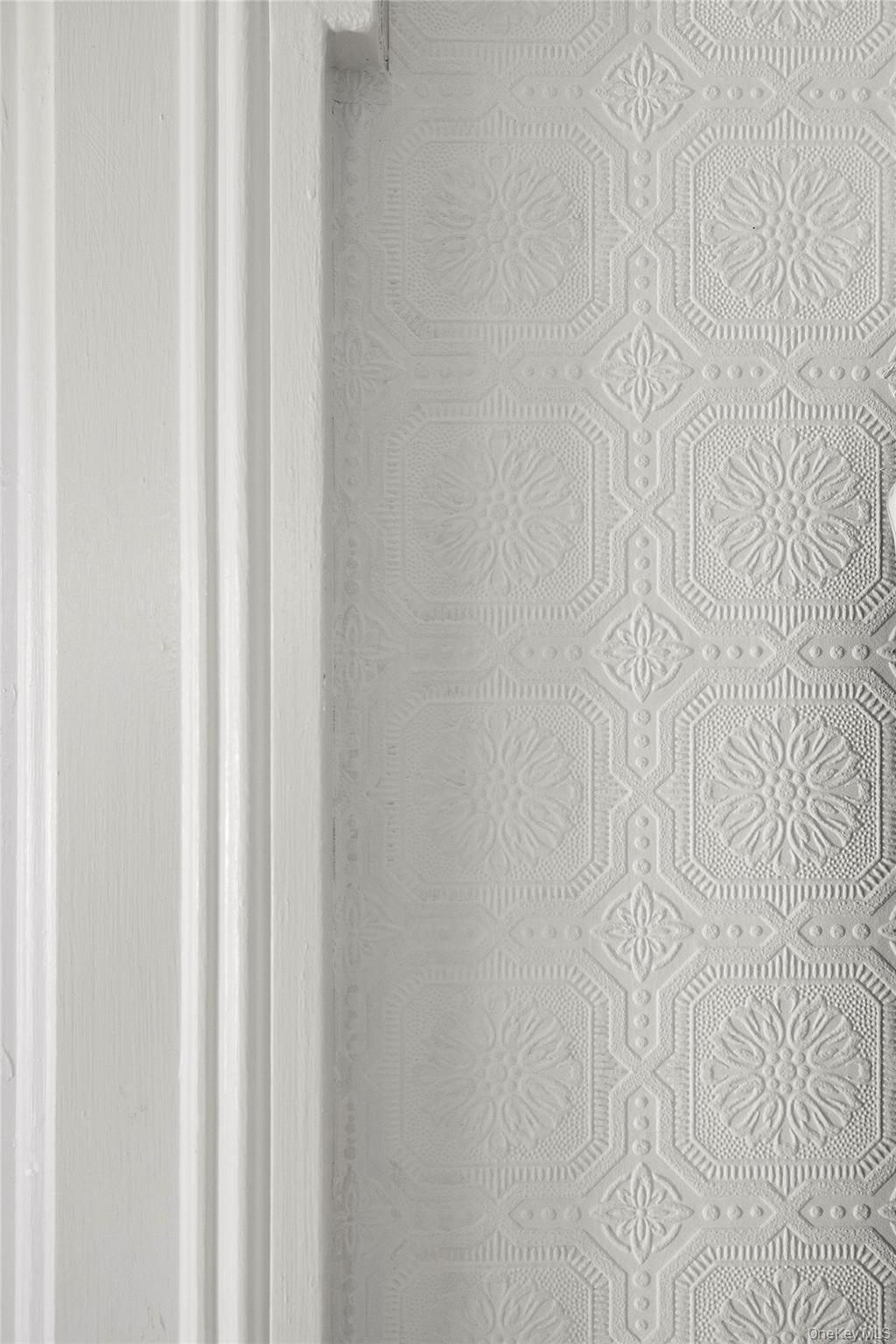 45 Shore Road Setauket, NY 11733 - Photo 8 of 45 Embossed Wallpaper & Original Moldings