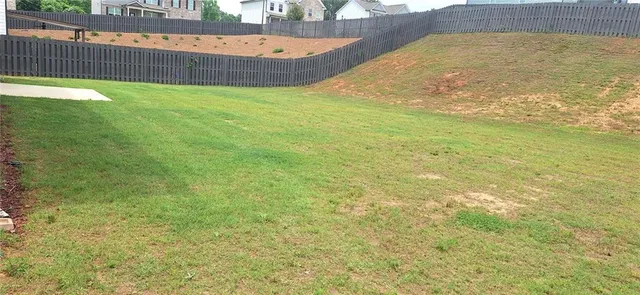 a view of an outdoor space and swimming pool