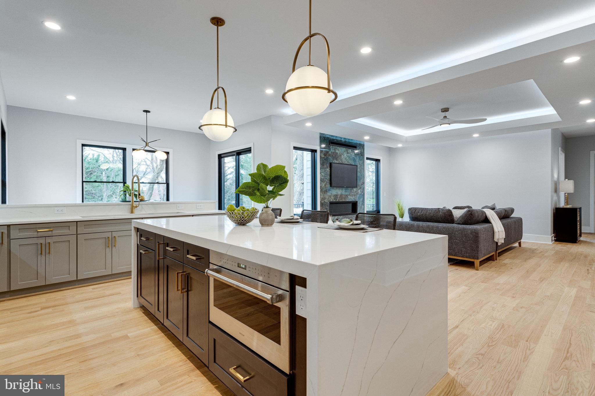 1952 Foxhall Road McLean, VA 22101 - Photo 25 of 99 Pendant lights over kitchen island