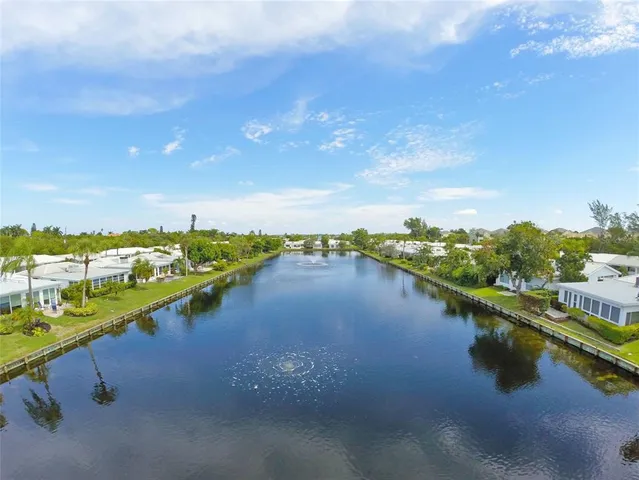 a view of an ocean and city
