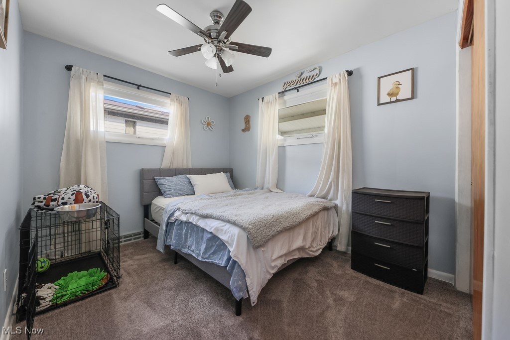 547 Lansing Road Akron, OH 44312 - Photo 25 of 50 Bedroom featuring carpet and a ceiling fan