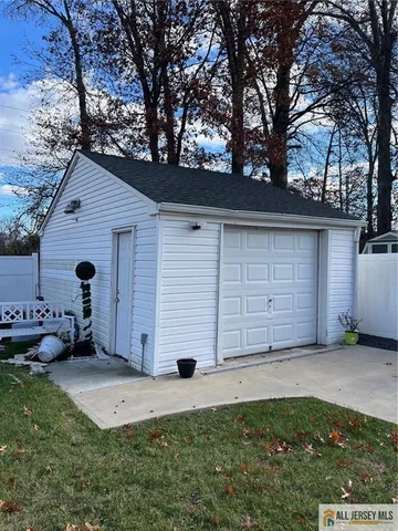 a view of backyard with green space