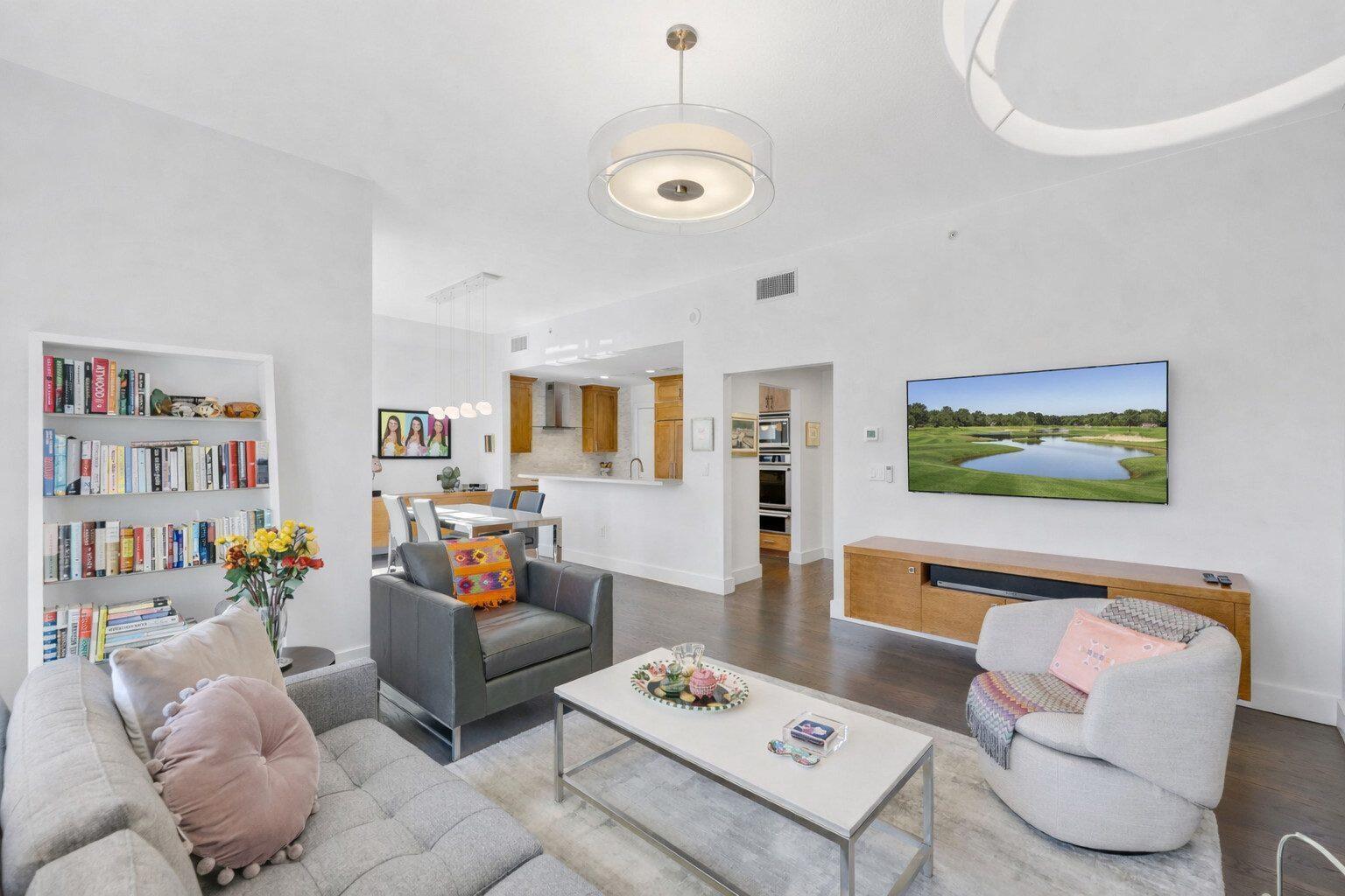 200 East Palmetto Park Road, Unit 7 Boca Raton, FL 33432 - Photo 12 of 58 a living room with furniture and a flat screen tv