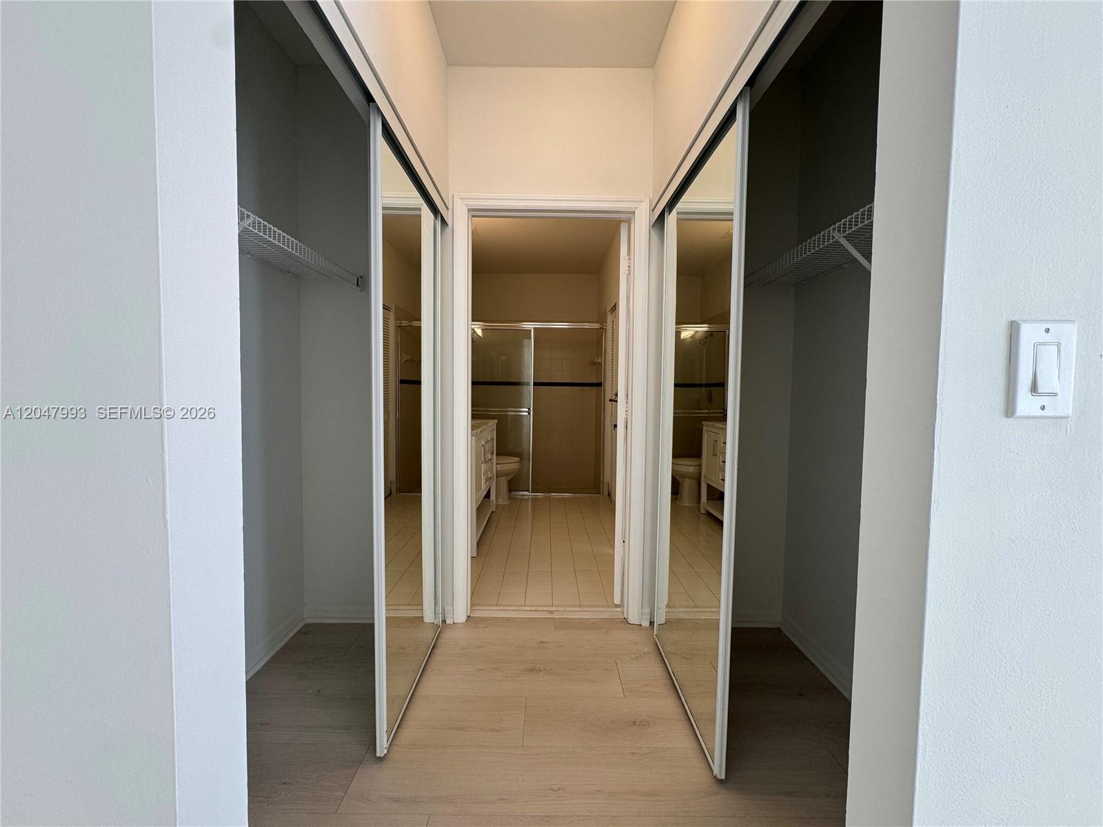 1595 Seagrape Way Hollywood, FL 33019 - Photo 17 of 39 Closets between Bedroom and Bathroom on 1st Floor