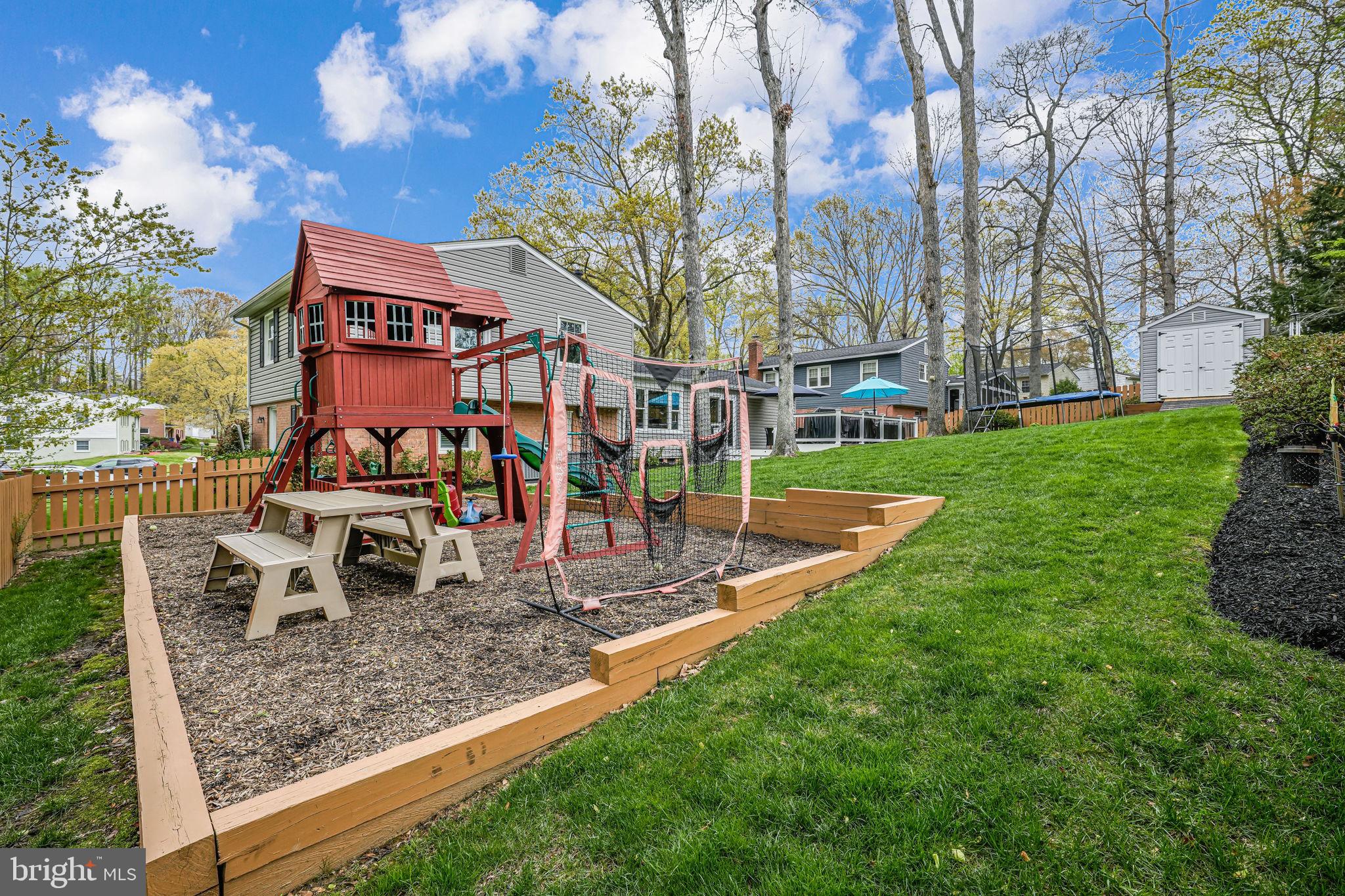 8315 Greeley Boulevard Springfield, VA 22152 - Photo 37 of 44 a view of a park with swings and slides