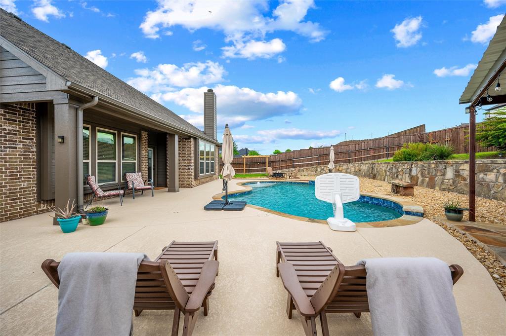1215 The Trails Drive Blue Ridge, TX 75424 - Photo 32 of 40 Private Pool area with multiple seating and lounge areas perfect for relaxing!