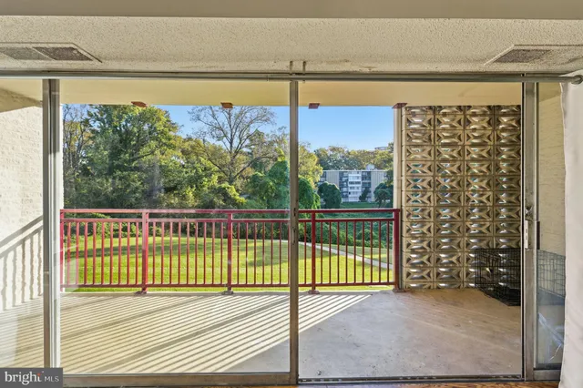 a view of a city from a balcony