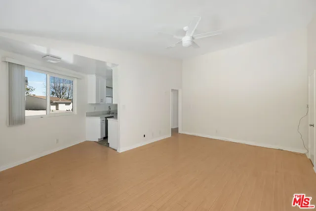 a view of a glass door