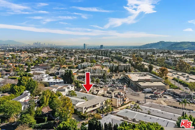 an aerial view of a city