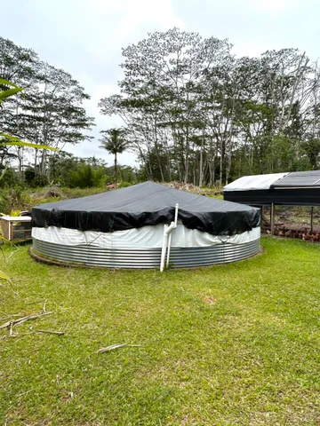 a view of a lake with a nearby beach