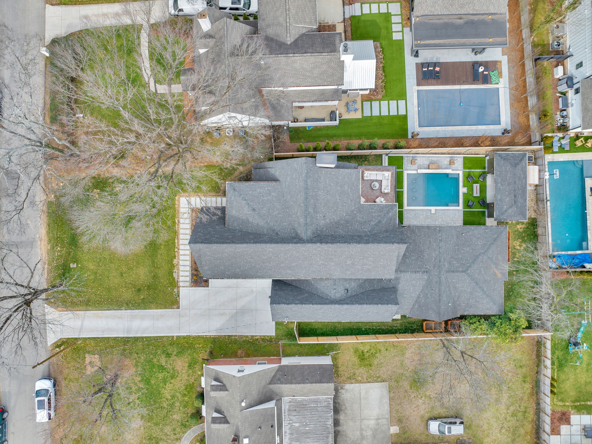 2904 Snowden Road Nashville, TN 37204 - Photo 69 of 69 a aerial view of a house with a garden and plants