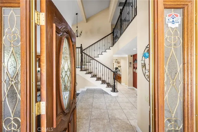 a view of entryway livingroom and hall