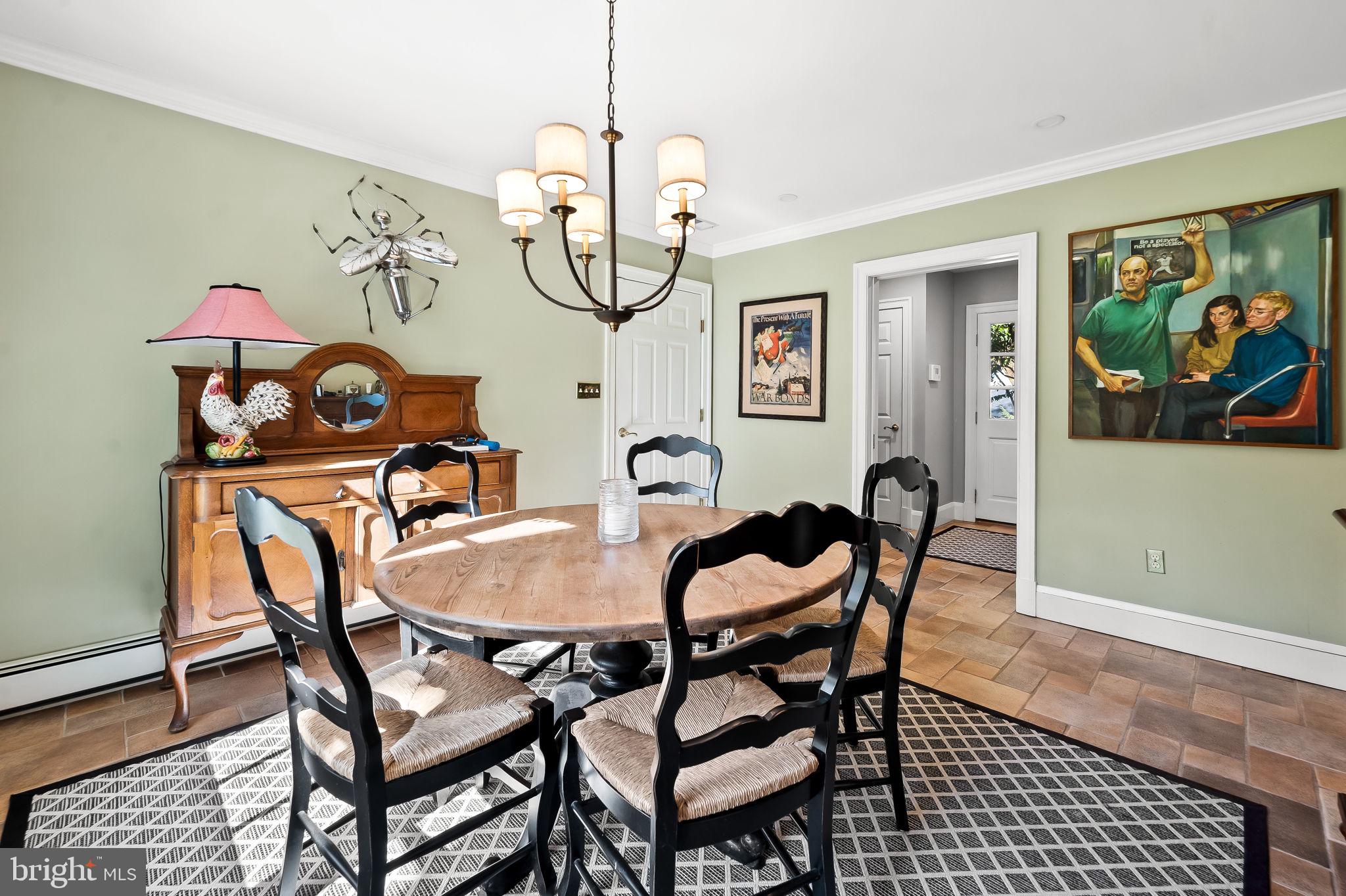 1719 Thornton Ridge Road Baltimore, MD 21204 - Photo 19 of 36 a view of a dining room with furniture wooden floor and a rug